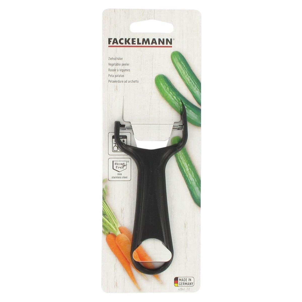Fackelmann Rasoir à légumes, éplucheur à légumes 14 cm Fackelmann
