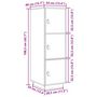 Voir la diapositive 6 : VIDAXL Buffet haut 34x40x108,5 cm Bois massif de pin