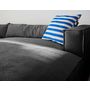 Voir la diapositive 4 : LISA DESIGN Ela - canapé d'angle droit 4 places - en tissu velours relief