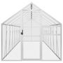 Voir la diapositive 3 : VIDAXL Voliere argente 1,79x8x1,85 m aluminium