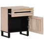 Voir la diapositive 5 : VIDAXL Table de chevet blanc 50x34x60 cm bois de manguier massif