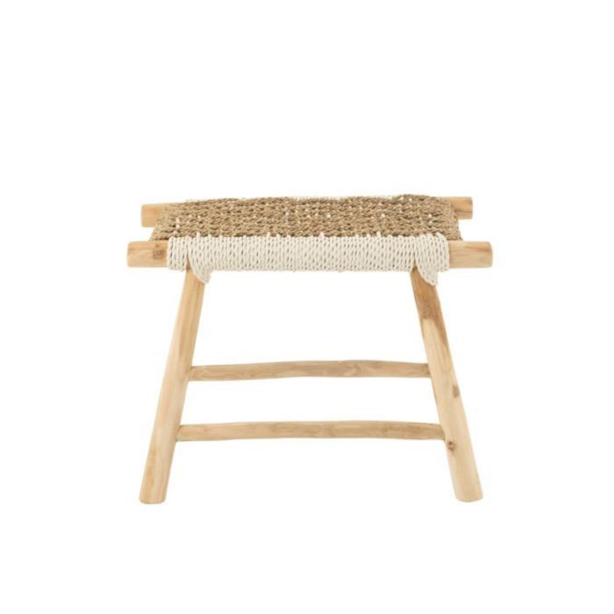 Paris Prix Tabouret en Bois de Teck  Waverly  60cm Naturel
