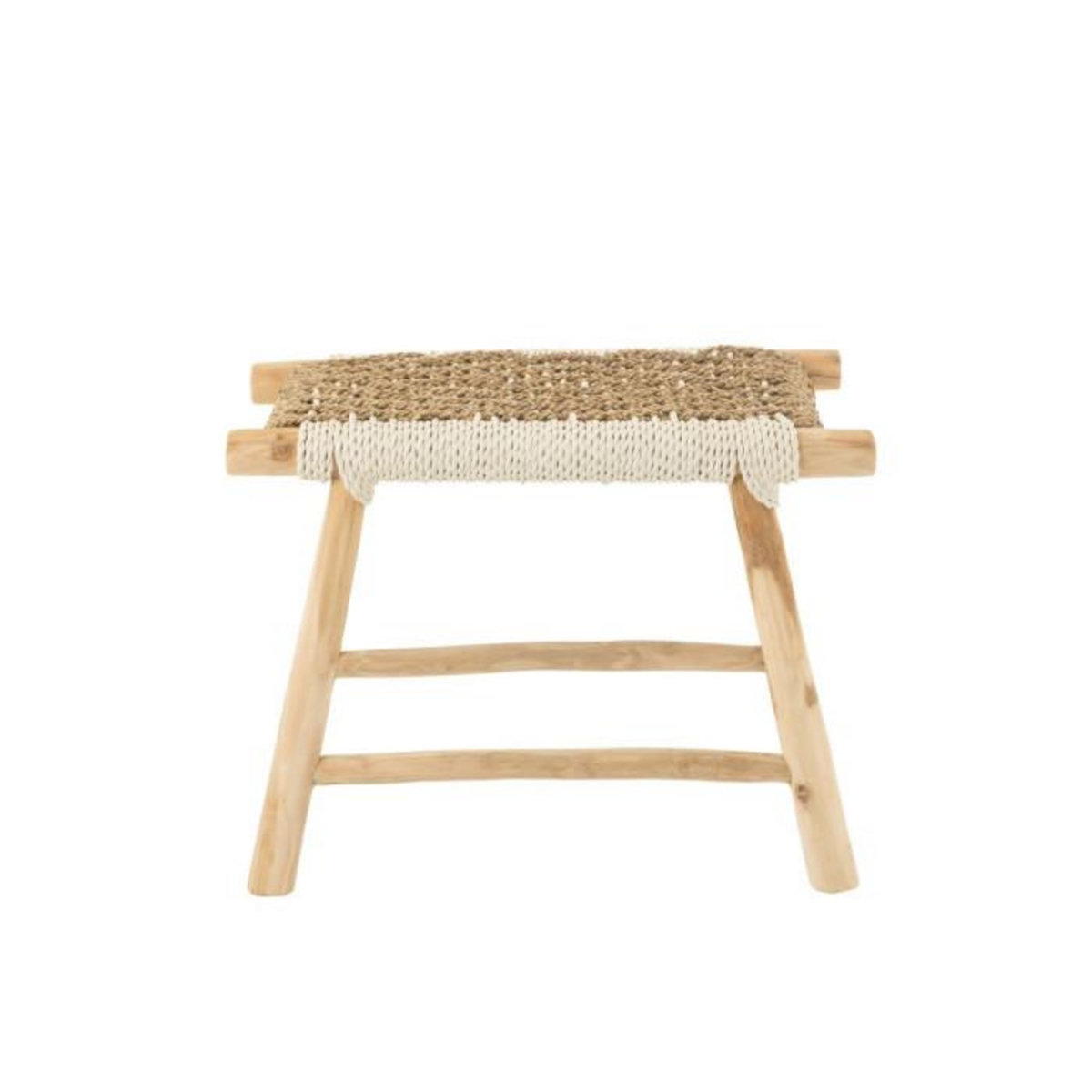 Paris Prix Tabouret en Bois de Teck  Waverly  60cm Naturel