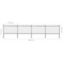 Voir la diapositive 6 : VIDAXL Cloture de jardin avec dessus en cerceau Acier 6,8 x 1,2 m Noir