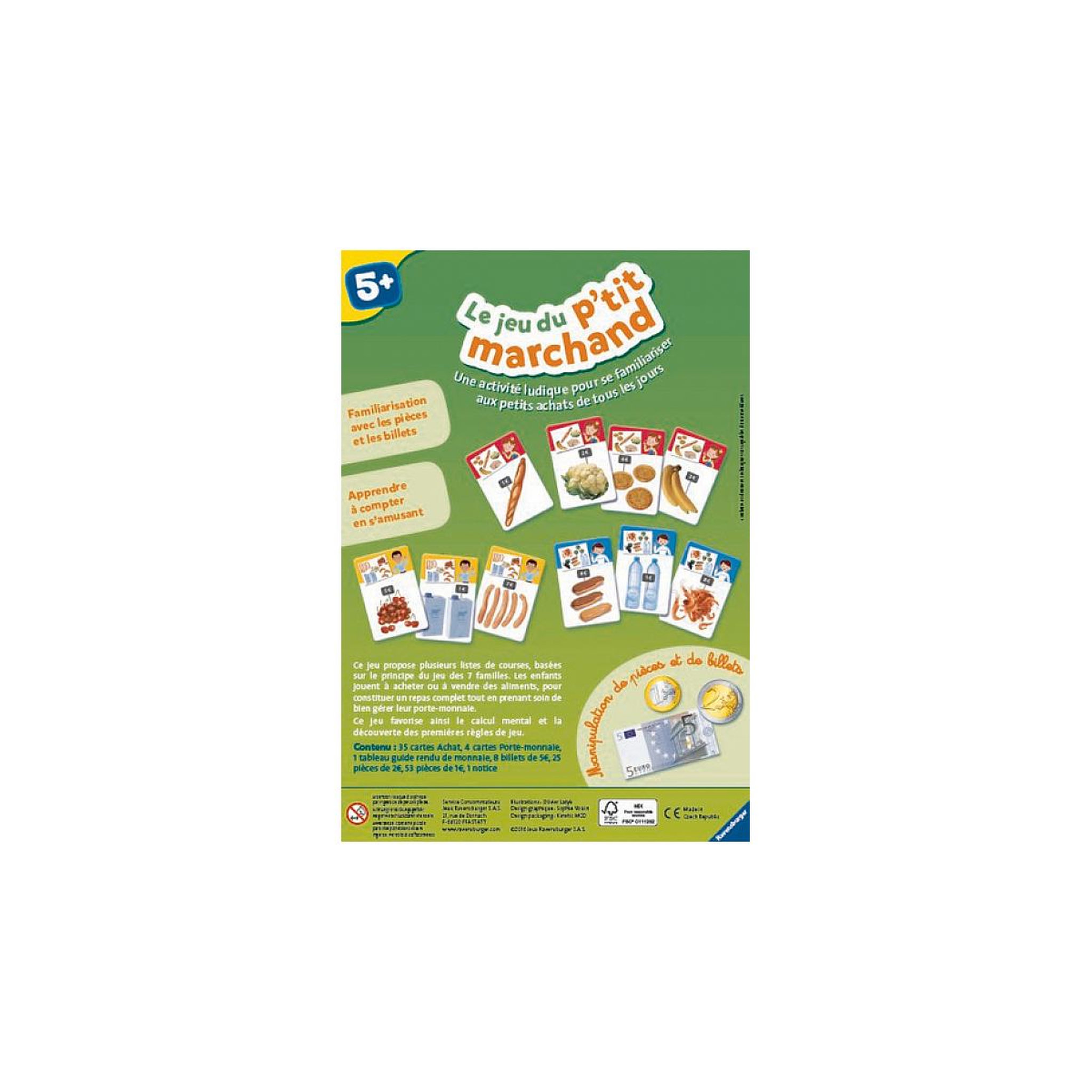 Voir la diapositive 3 : RAVENSBURGER Le jeu du p'tit marchand jeu educatif