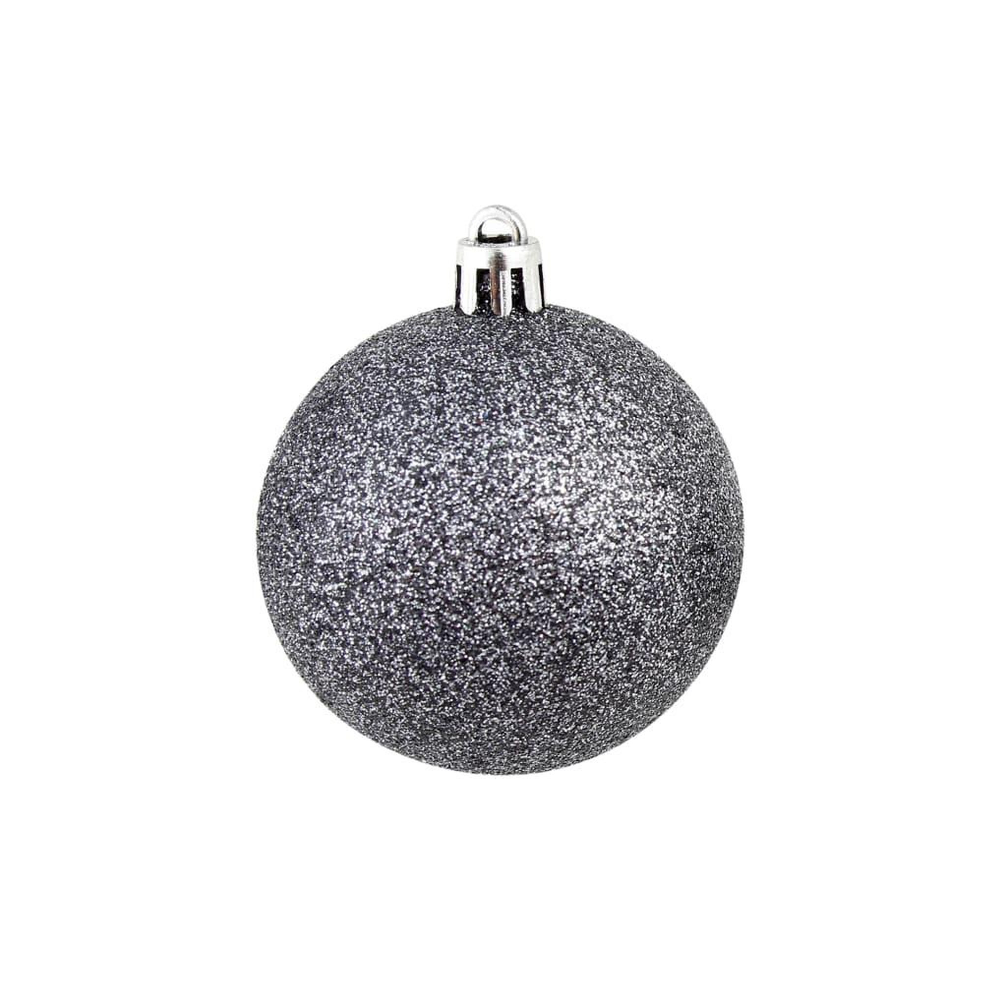 Voir la diapositive 5 : VIDAXL Ensemble de boules de Noël 100 pcs 3/4/6 cm Blanc/Gris