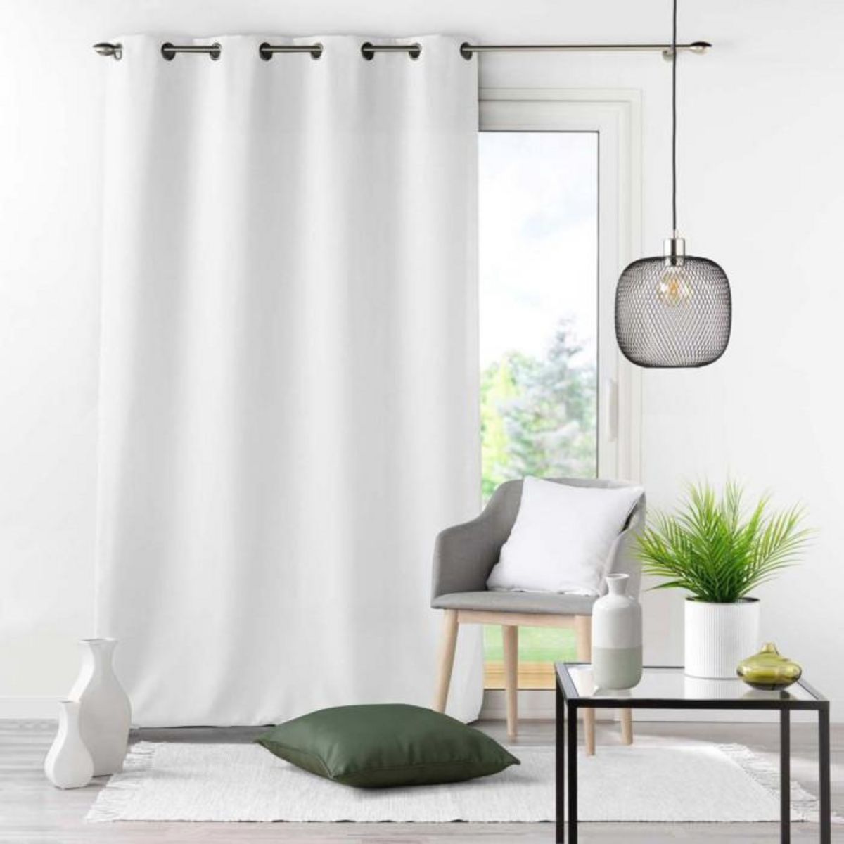 Paris Prix Coussin Déco  Essentiel  40x40cm Blanc