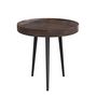 Voir la diapositive 1 : Rendez vous déco Table d'appoint ronde en bois de manguier foncé D40 cm - Palak