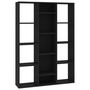 Voir la diapositive 2 : VIDAXL Separateur de piece/Bibliotheque Noir Bois d'ingenierie