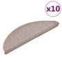 Voir la diapositive 2 : VIDAXL Tapis d'escalier 10 pcs 56x17x3 cm Marron clair