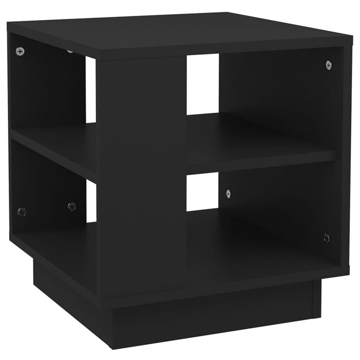 VIDAXL Table basse Noir 40x40x43 cm Bois d'ingenierie