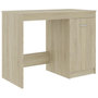 Voir la diapositive 2 : VIDAXL Bureau Chene sonoma 100x50x76 cm Bois d'ingenierie
