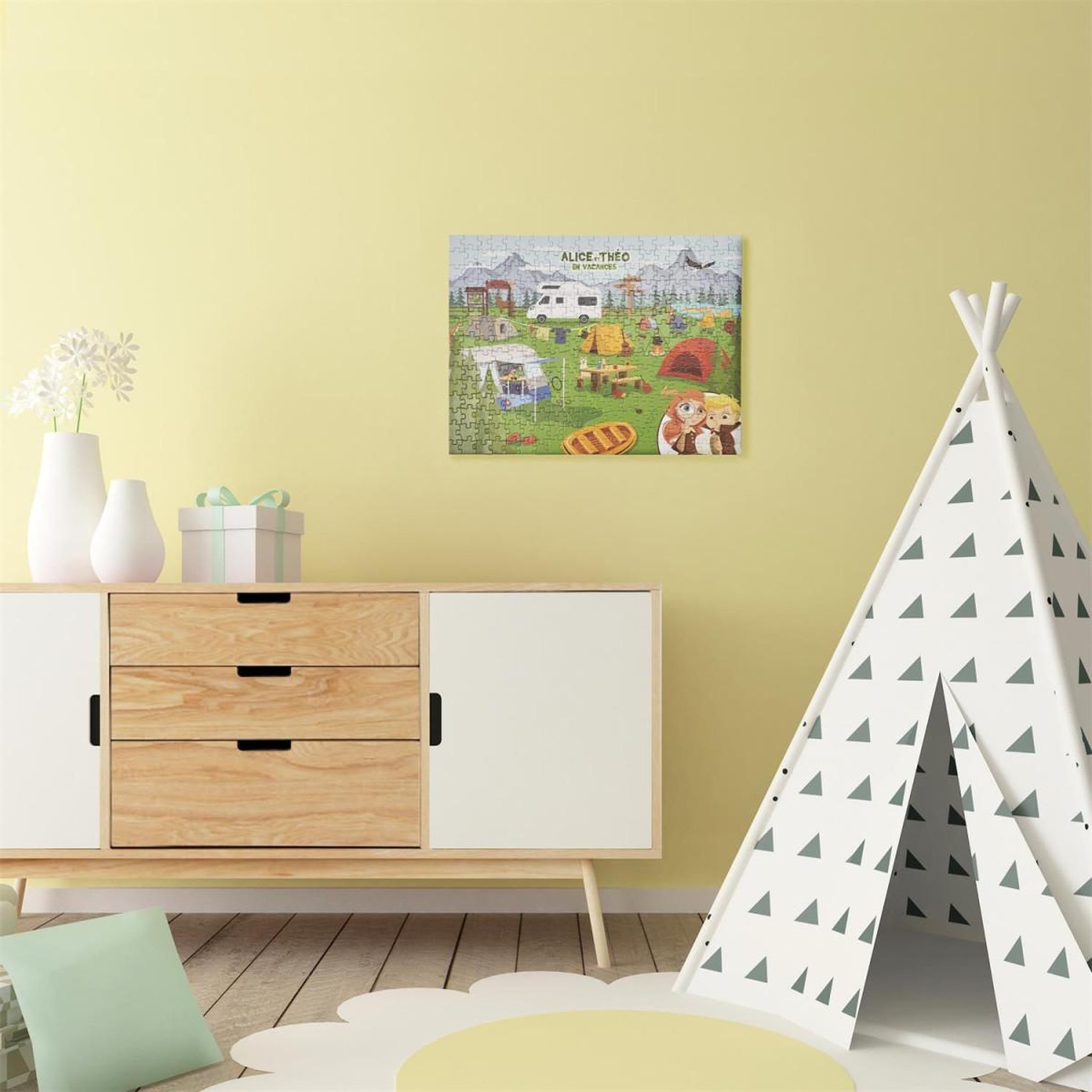 Voir la diapositive 3 : Jeux 2 momes Puzzle enfant  300 pièces  30x50cm multicolore