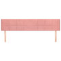 Voir la diapositive 3 : VIDAXL Tete de lit avec oreilles Rose 203x16x78/88 cm Velours