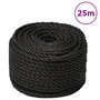 Voir la diapositive 1 : VIDAXL Corde de travail Noir 12 mm 25 m polypropylene