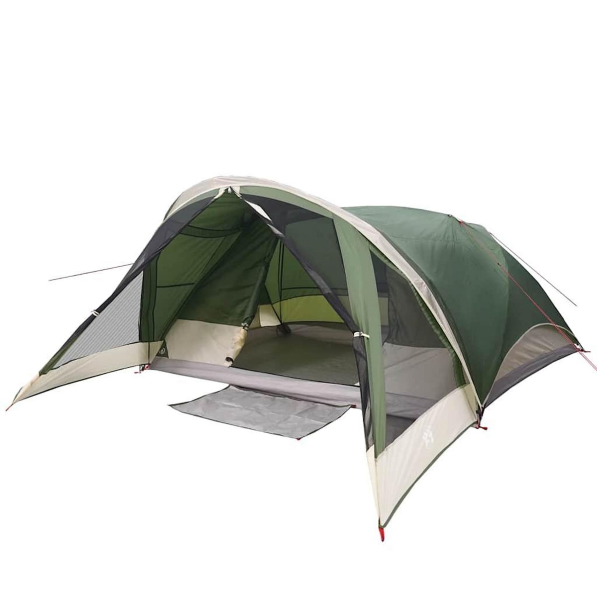 VIDAXL Tente de cabine familiale 6 personnes vert impermeable