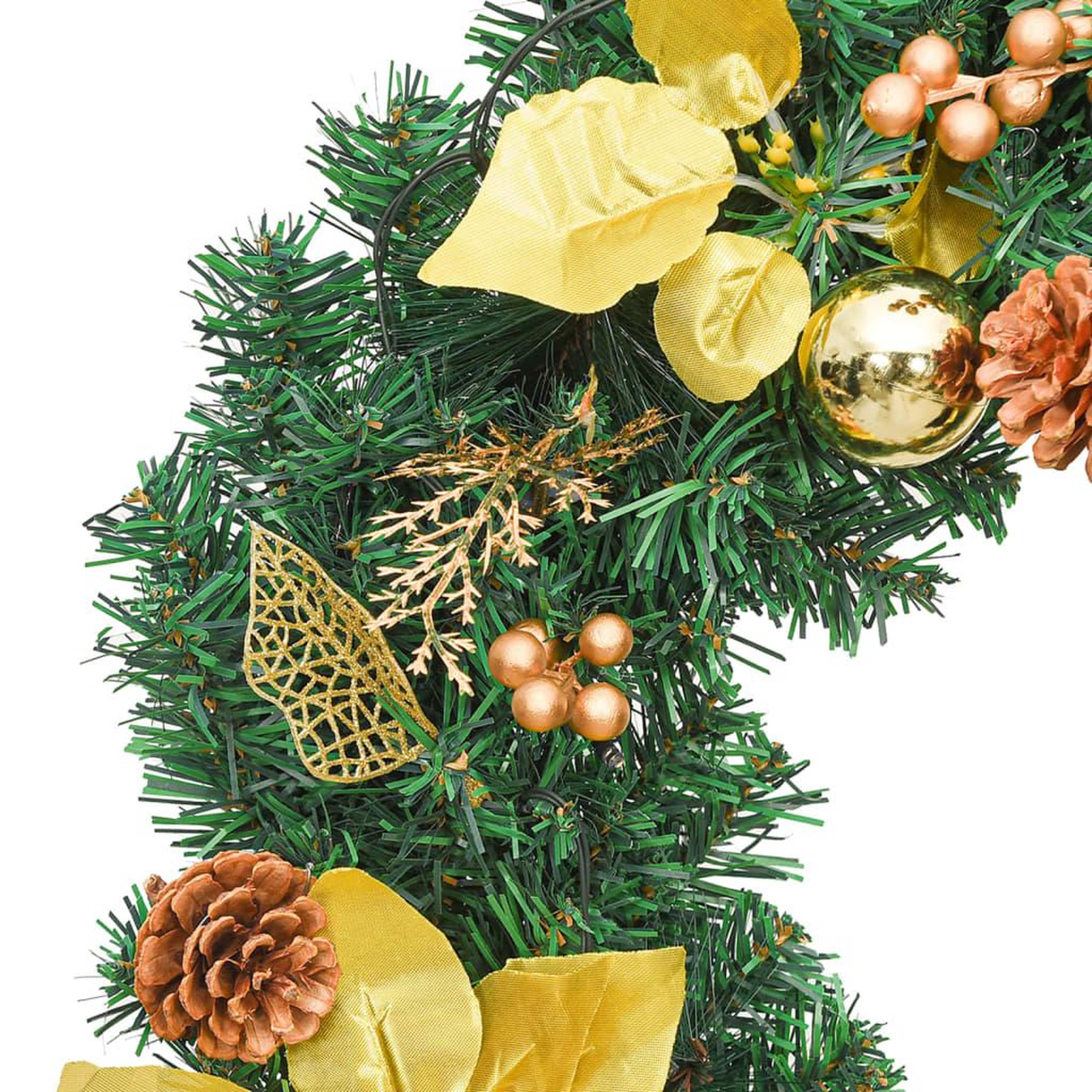 Voir la diapositive 5 : VIDAXL Guirlande de noël avec lumieres led vert 2,7 m pvc
