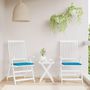 Voir la diapositive 1 : VIDAXL Coussins de chaise de jardin lot de 2 bleu 50x50x3 cm