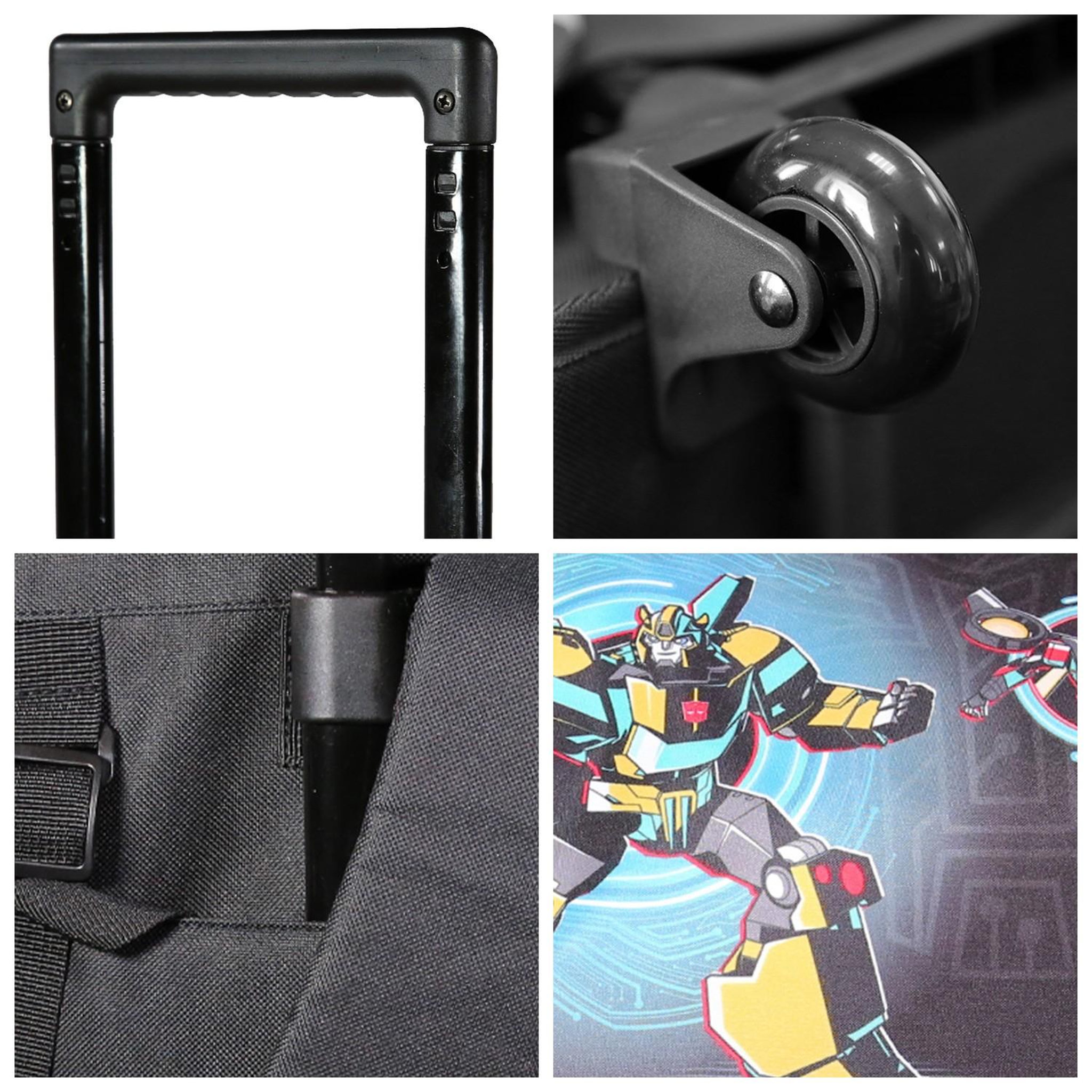 Voir la diapositive 5 : Bagtrotter Cartable à roulettes 38 cm Transformers Noir