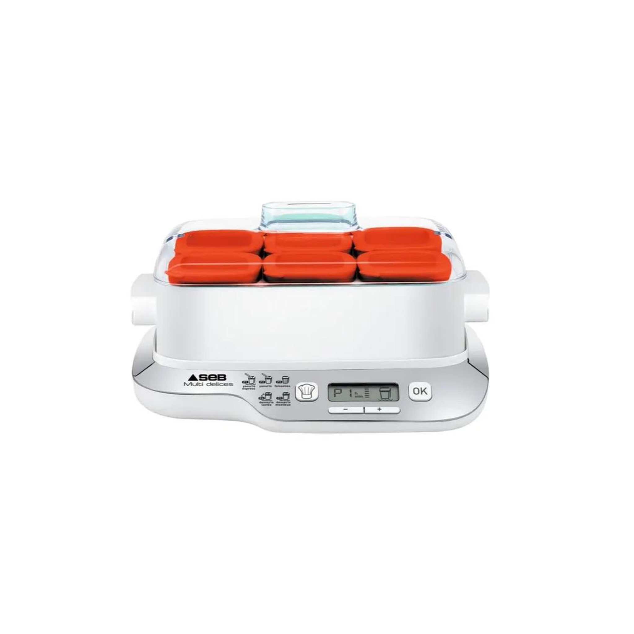 Voir la diapositive 2 : TEFAL Yaourtière 6 pots rouge - yy5425fb