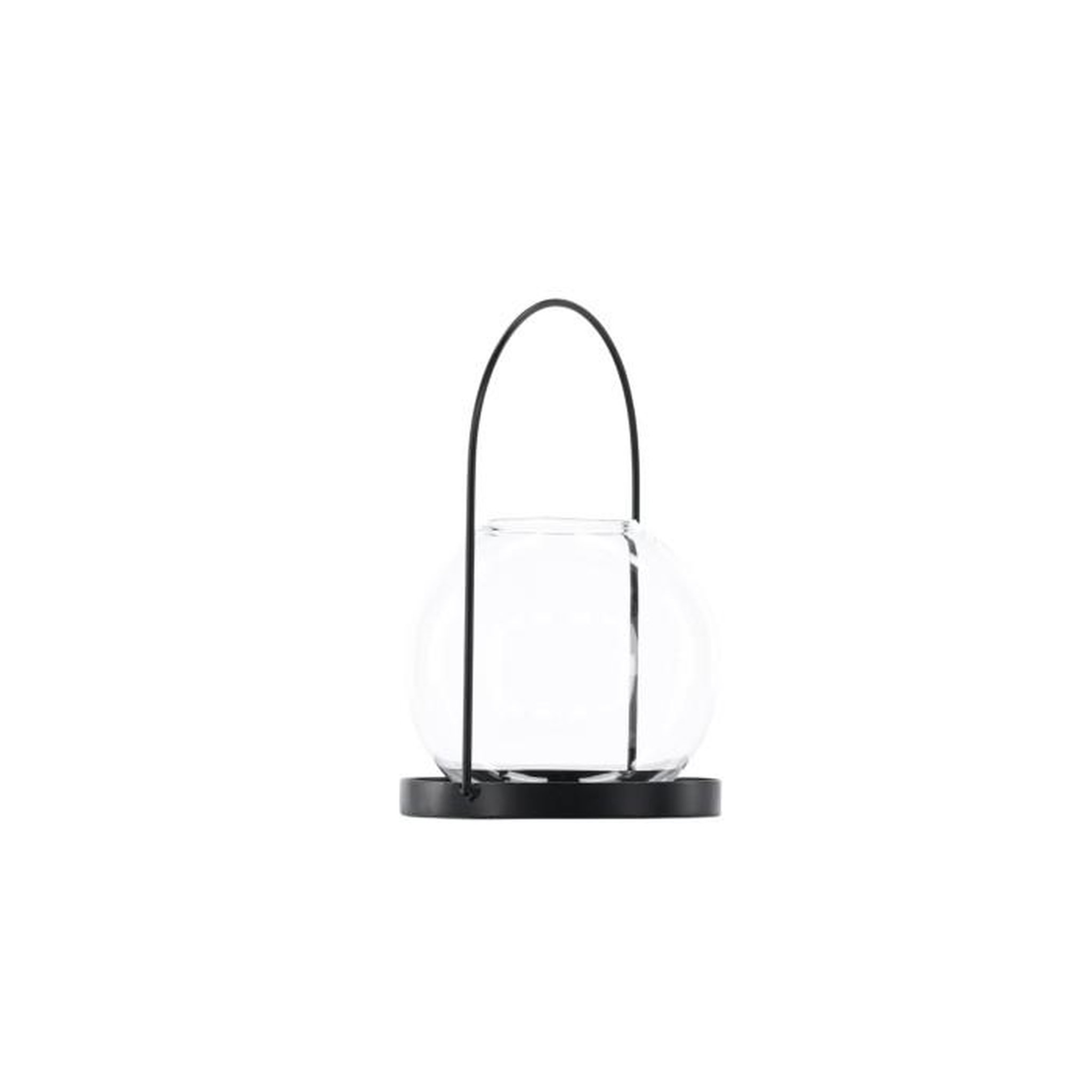 Voir la diapositive 2 : Paris Prix Lanterne Design en Verre  Flora  14cm Noir
