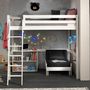 Voir la diapositive 2 : Paris Prix Pack - Lit Mezzanine Enfant, Bibliothèque & Fauteuil-Lit  Pino  Blanc