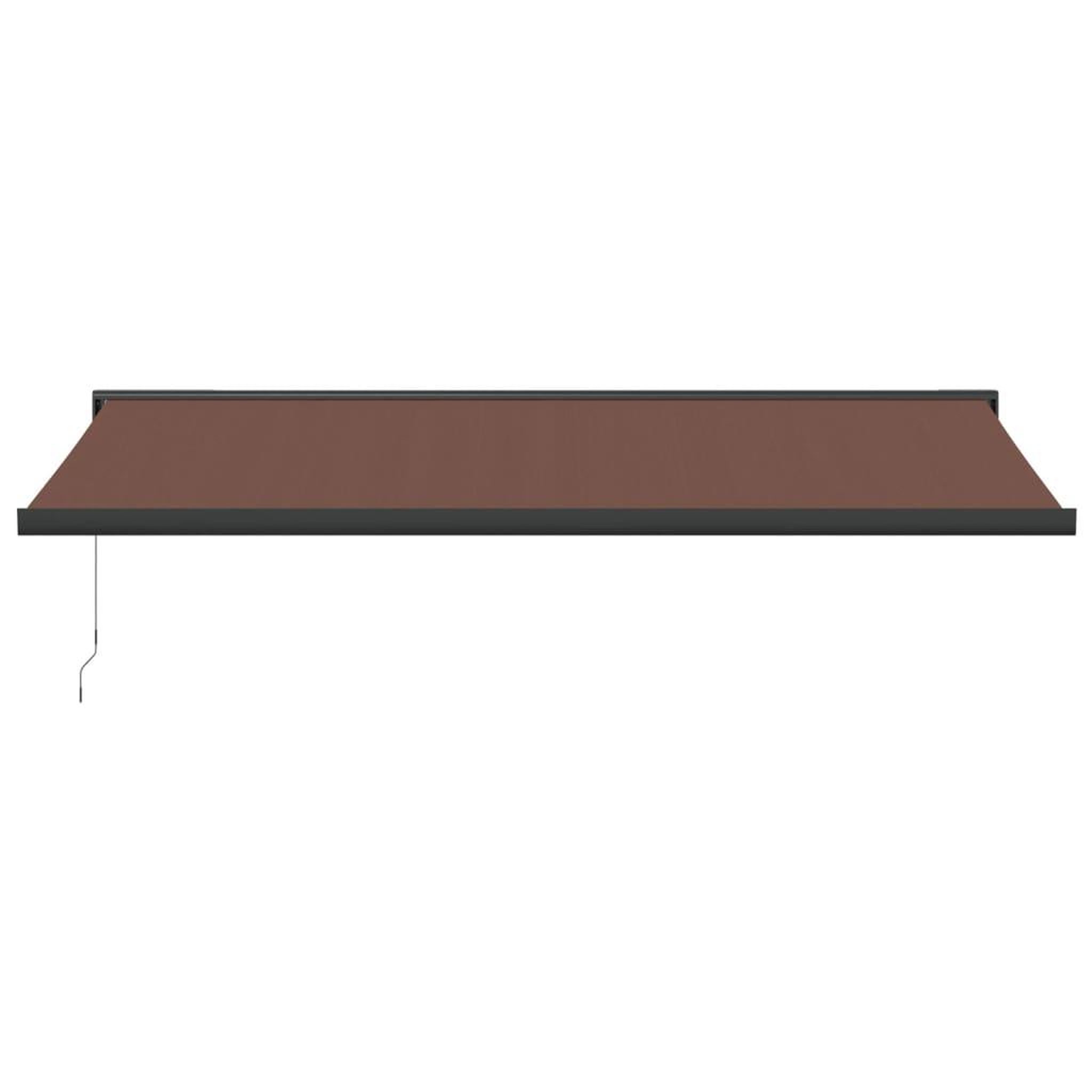 Voir la diapositive 3 : VIDAXL Auvent manuel retractable marron 500x300 cm