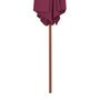 Voir la diapositive 4 : VIDAXL Parasol d'exterieur avec mat en bois 270 cm rouge bordeaux