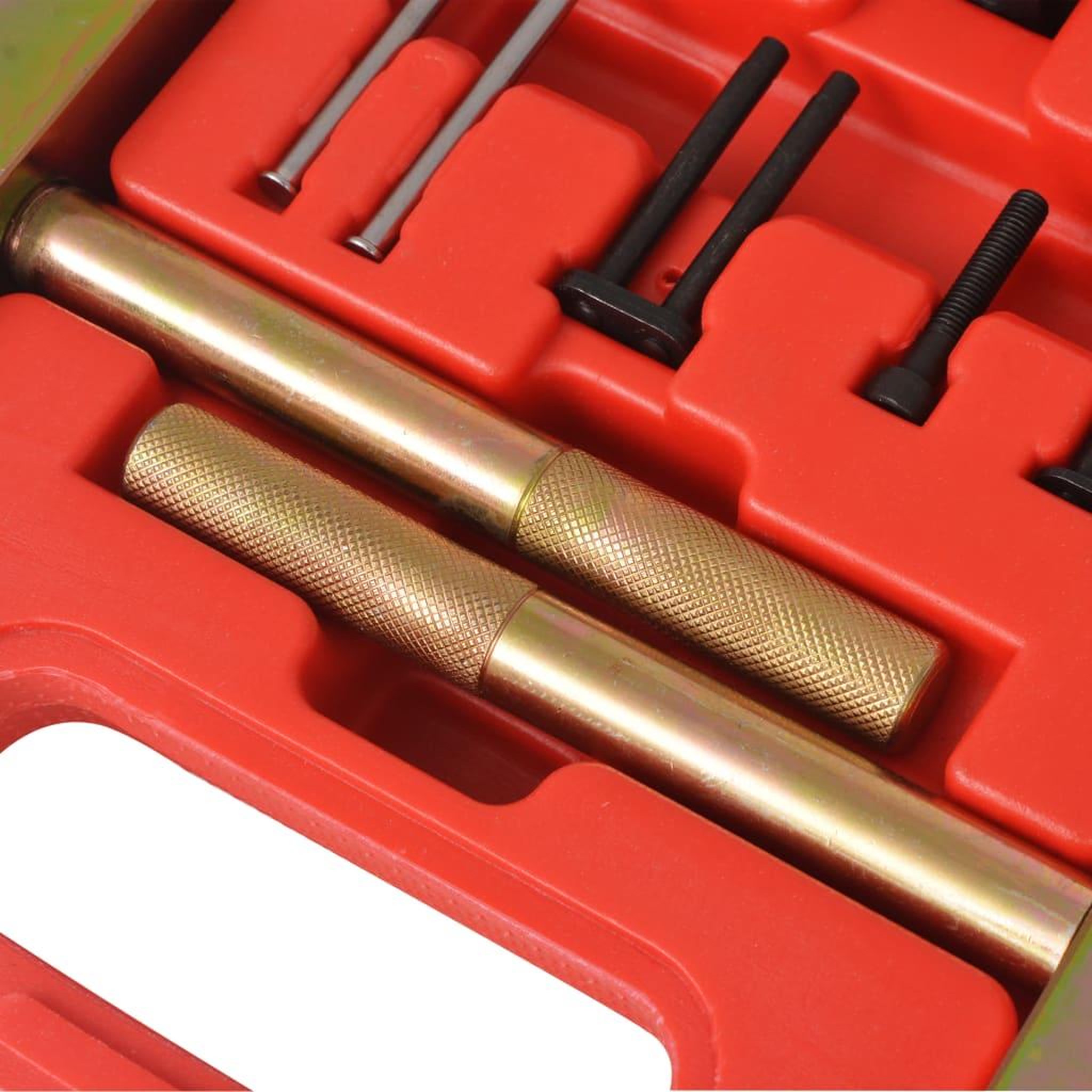 Voir la diapositive 5 : VIDAXL Kit d'outils de rivetage de chaînes de distribution mercedes