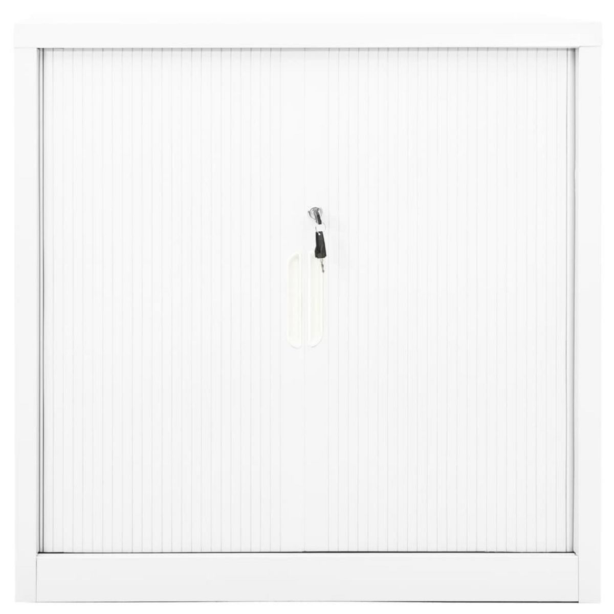 VIDAXL Armoire a portes coulissantes Blanc 90x40x90 cm Acier