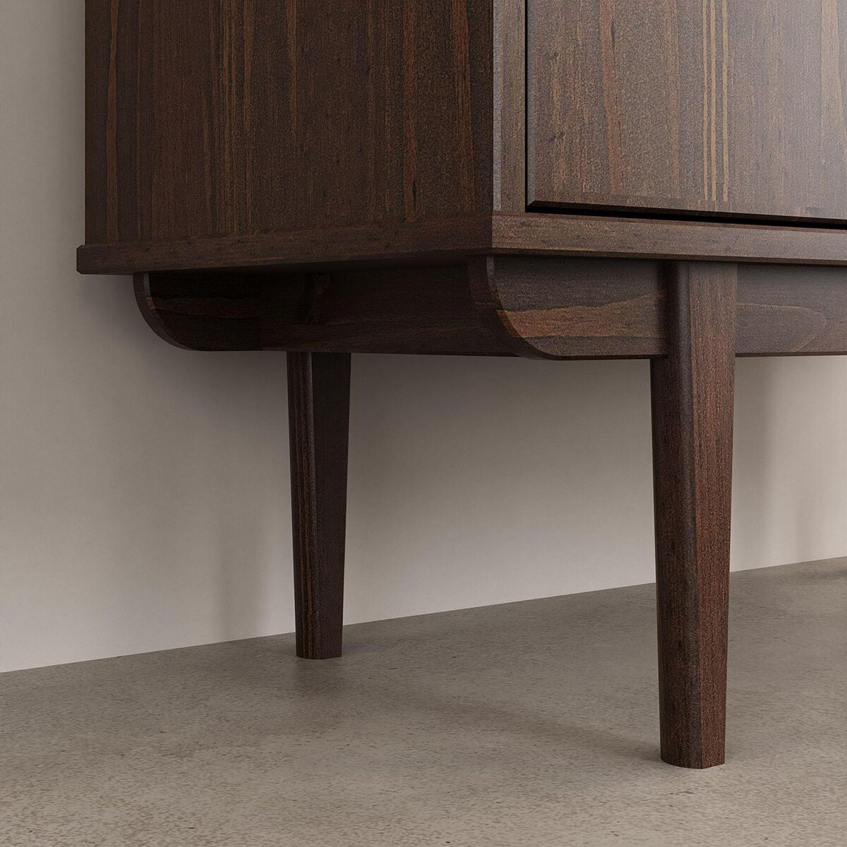 IDIMEX Buffet haut SIMONA H 133 cm en bois massif