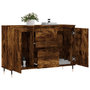 Voir la diapositive 4 : VIDAXL Buffet chene fume 104x35x70 cm bois d'ingenierie