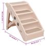 Voir la diapositive 6 : VIDAXL Escaliers pliables pour chiens Creme 62x40x49,5 cm