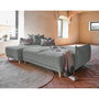 Voir la diapositive 2 : BEST MOBILIER Lena - canapé d'angle réversible convertible - 4 places - style scandinave