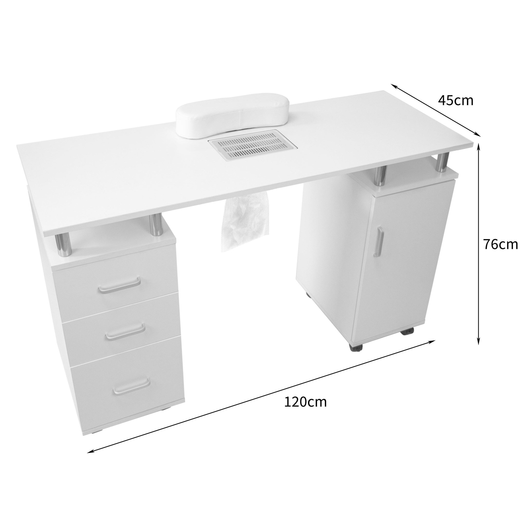 Voir la diapositive 5 : MONSTERSHOP Table de manucure professionnelle