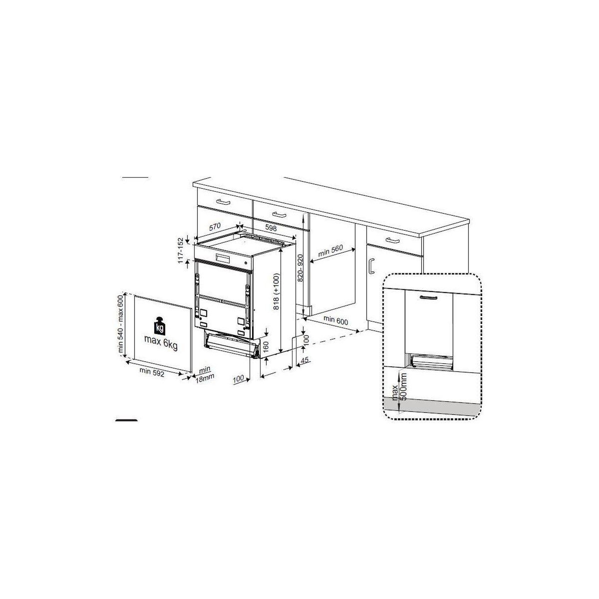 Voir la diapositive 3 : ESSENTIEL B Lave vaisselle encastrable elvi-451i