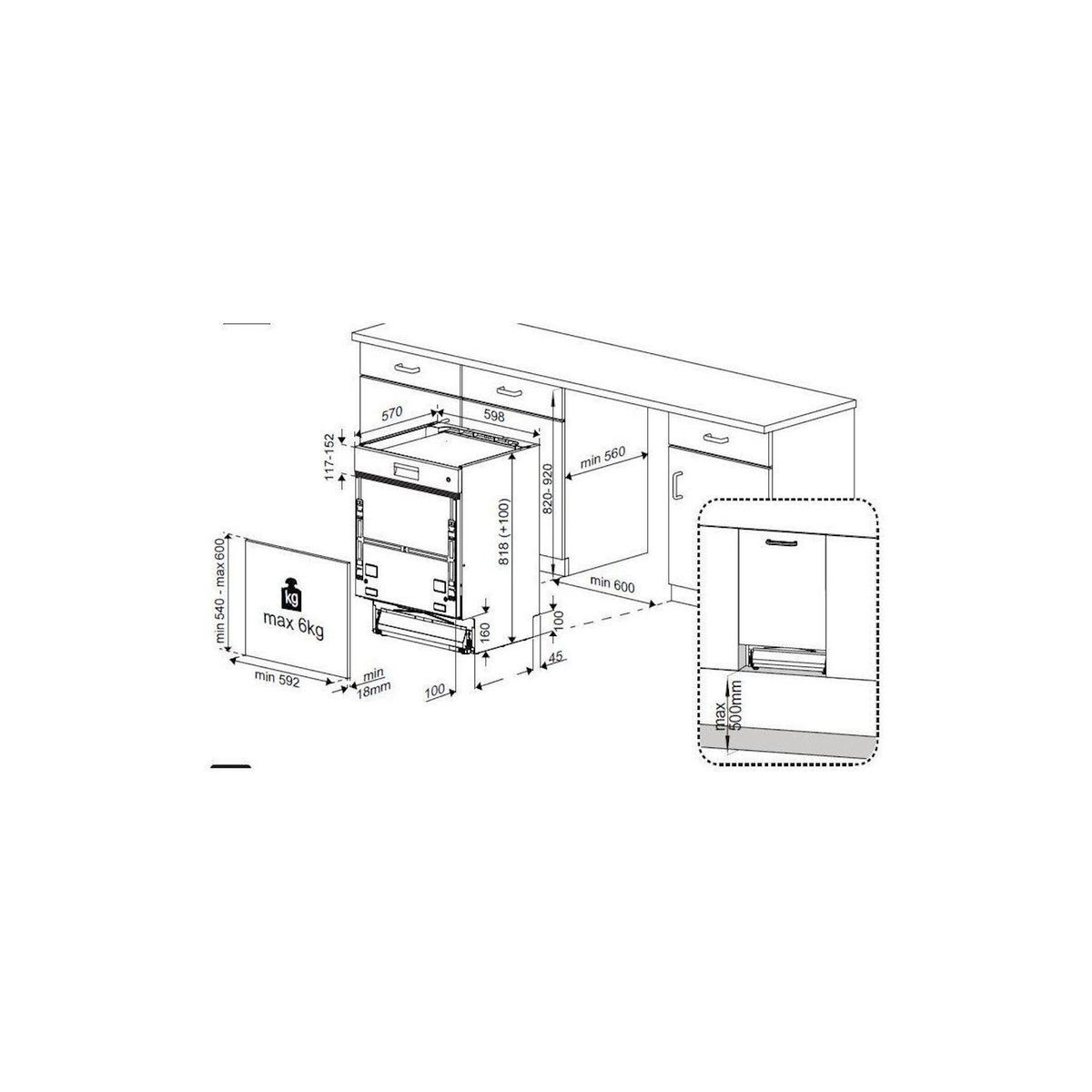 ESSENTIEL B Lave vaisselle encastrable ELVI-451i
