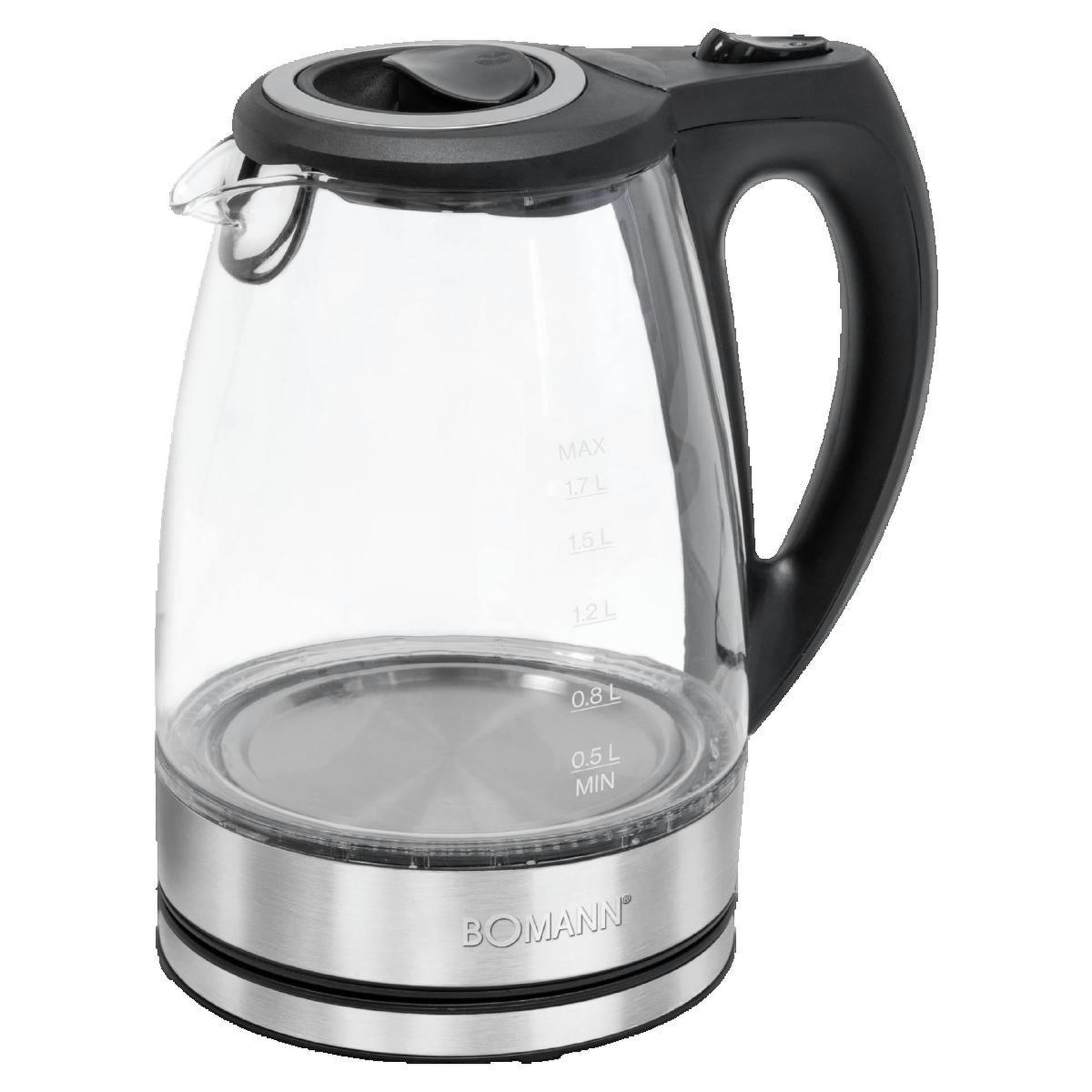 Bomann Bouilloire Bomann WKS 6032 G CB 1,7 l Transparent 2200 W