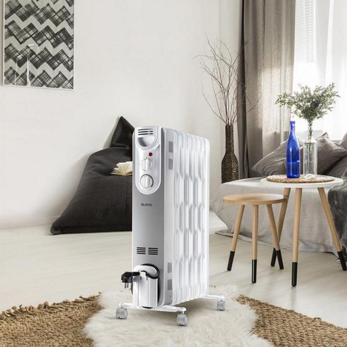 Supra Radiateur bain d'huile 2000w blanc - fr9010390b