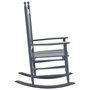 Voir la diapositive 3 : VIDAXL Chaise a bascule avec siege incurve Gris Bois de peuplier