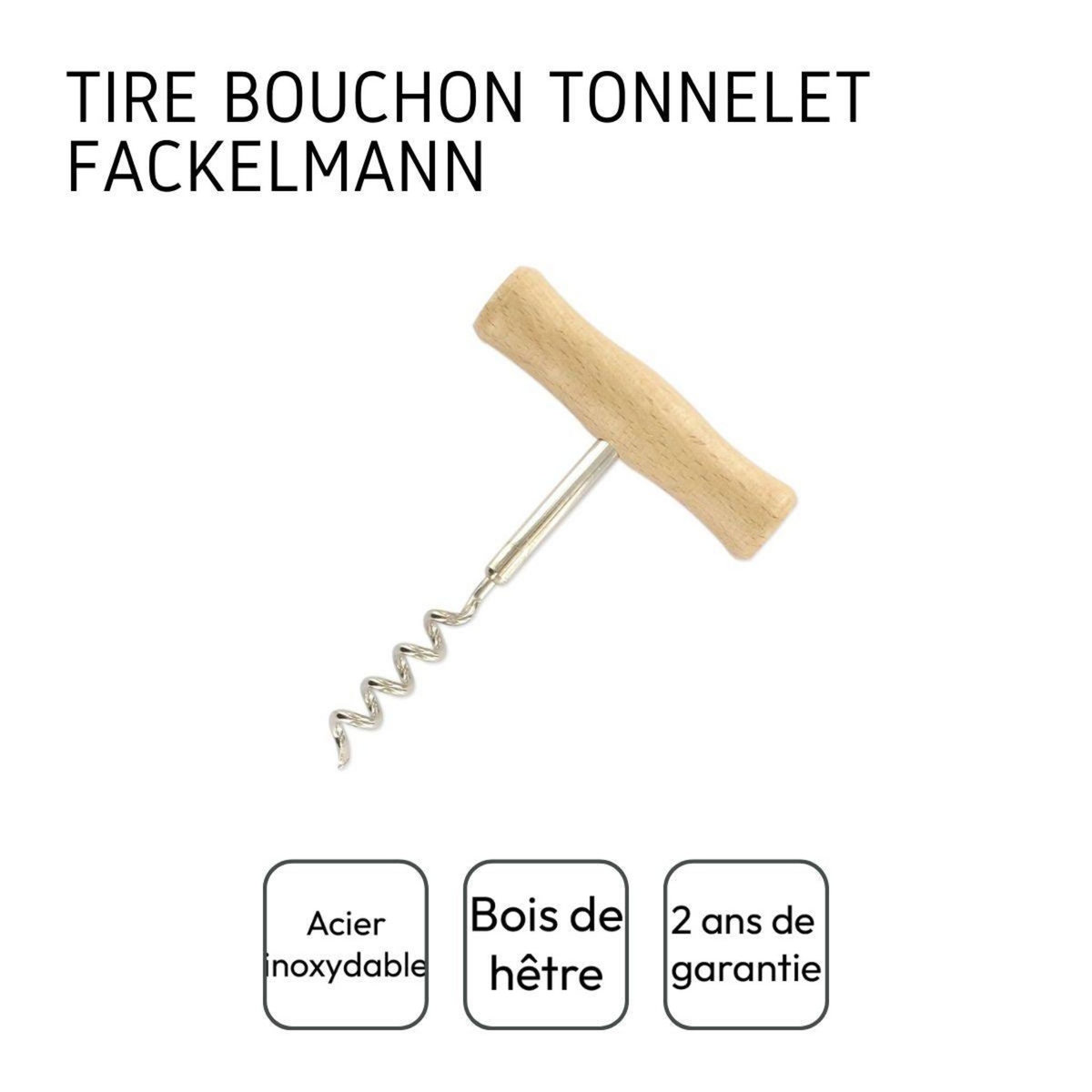 Fackelmann Tire-bouchon tonnelet en bois Fackelmann Bar Concept