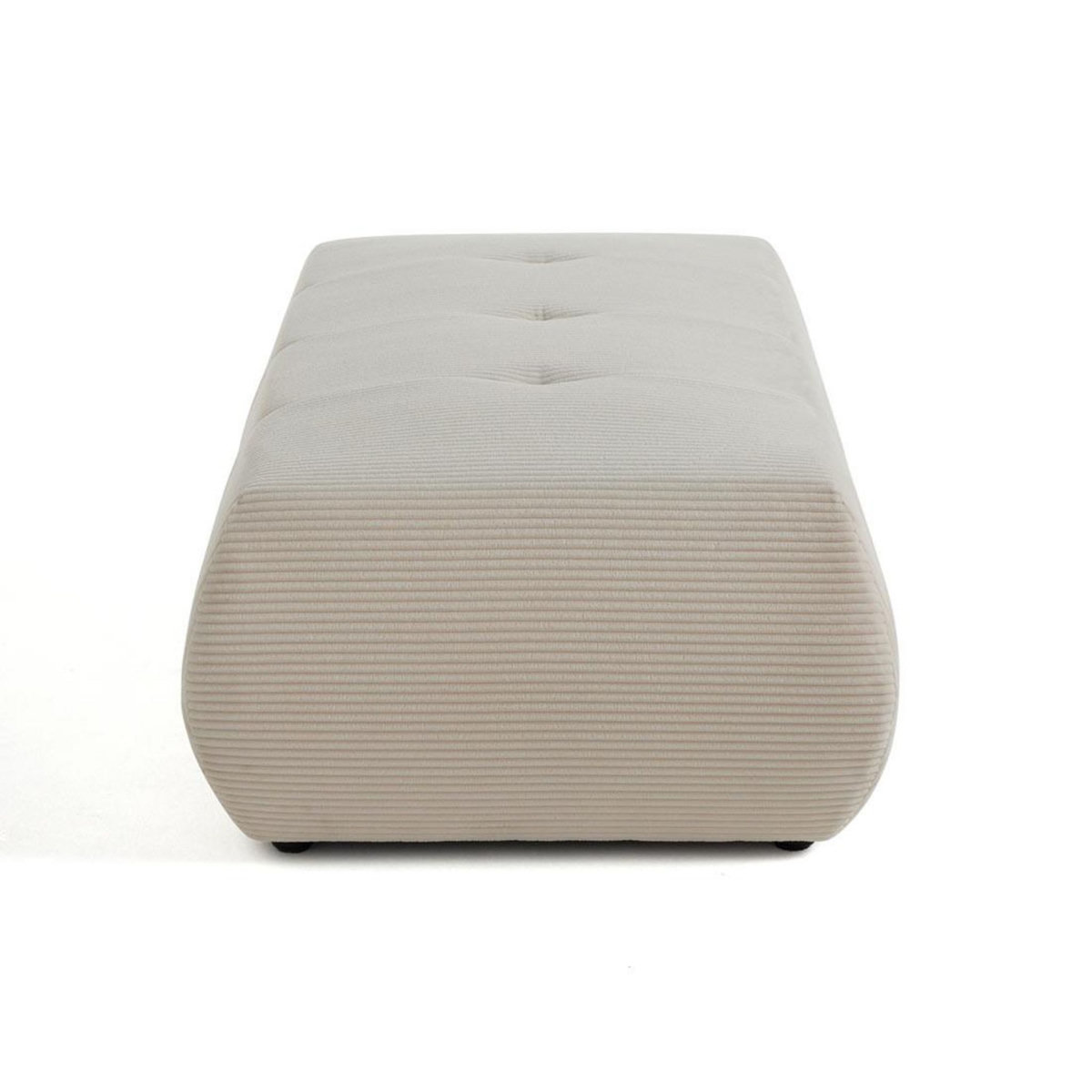 LISA DESIGN Onyx - pouf d'appoint - en velours côtelé
