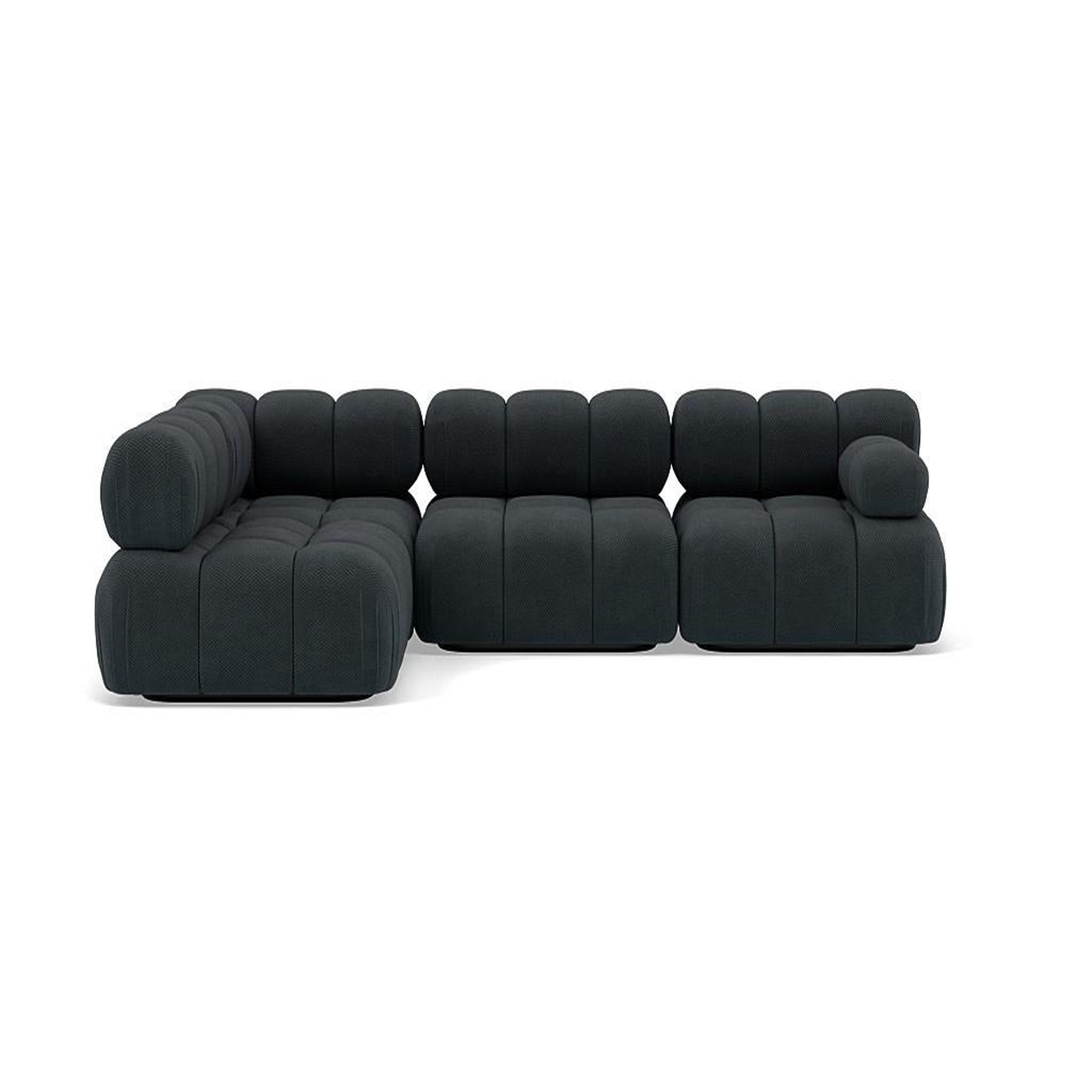 Voir la diapositive 1 : LISA DESIGN Ruby - canapé modulable d'angle gauche 5 places en velours texturé
