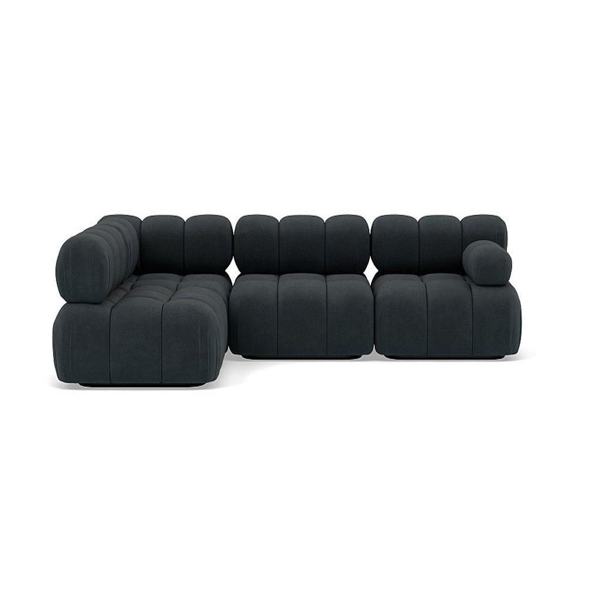 LISA DESIGN Ruby - canapé modulable d'angle gauche 5 places en velours texturé