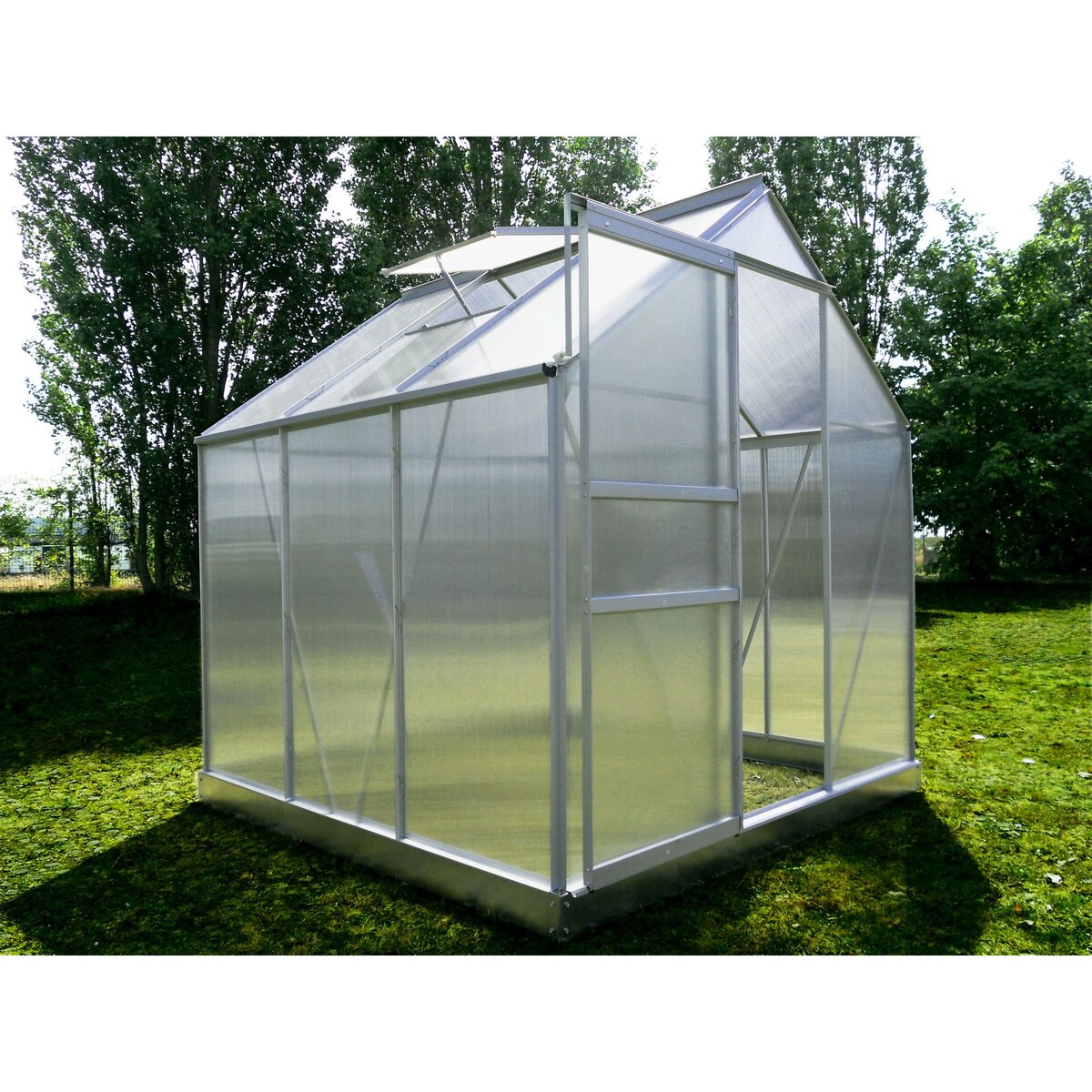 CHALET&JARDIN Serre de jardin avec base - Polycarbonate - 3.61m² - CHUPA