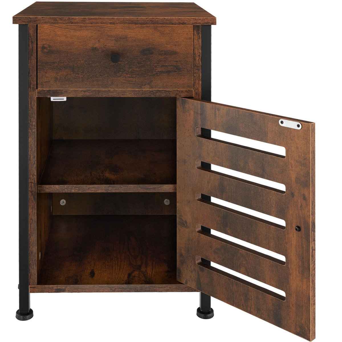 tectake Table de chevet Style industriel 40 x 42 x 605 cm