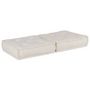 Voir la diapositive 3 : VIDAXL Pouf modulaire creme 70x70x36 tissu