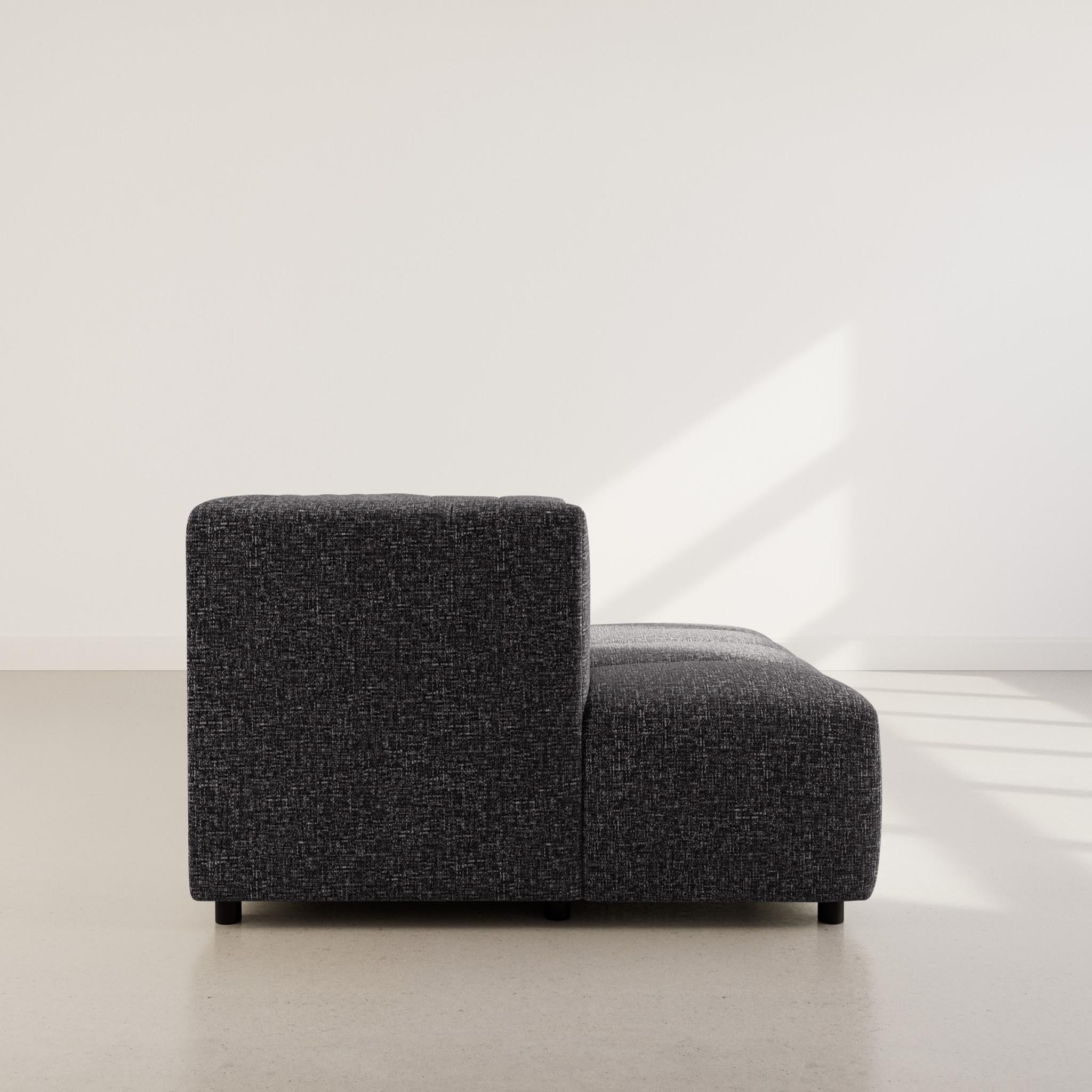 Voir la diapositive 6 : LISA DESIGN Curtis - canapé d'angle gauche 4 places avec accoudoir en tissu texturé