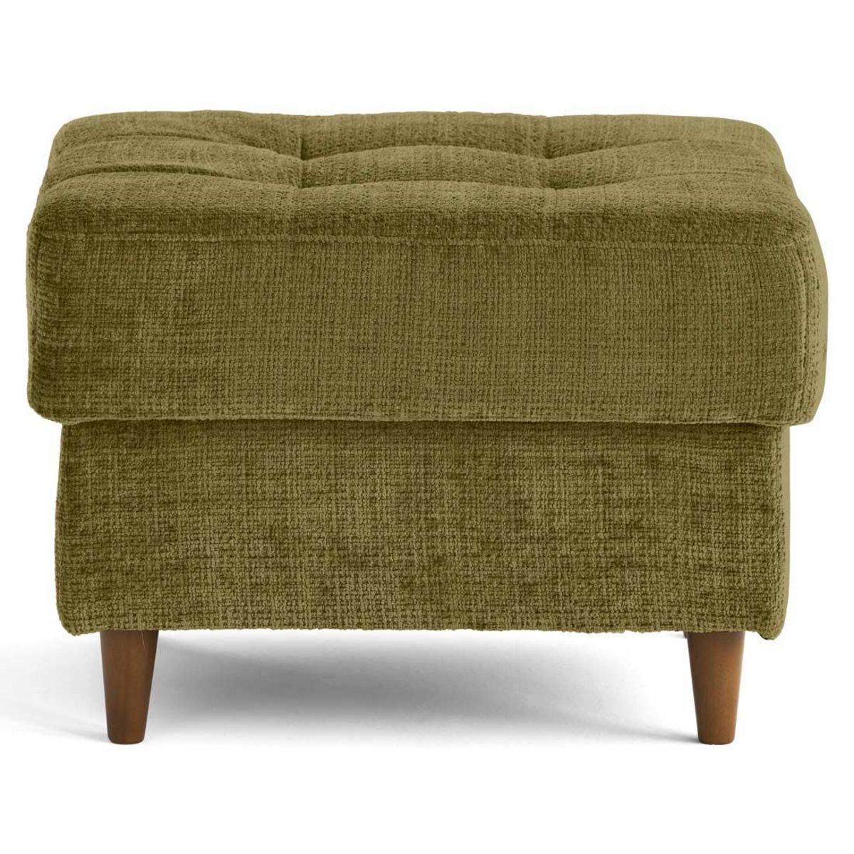 LISA DESIGN Anna - pouf en velours texturé - pieds en bois