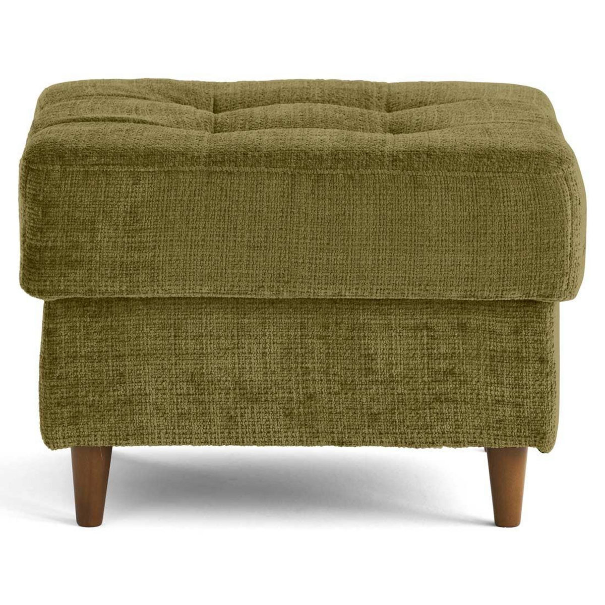 LISA DESIGN Anna - pouf en velours texturé - pieds en bois